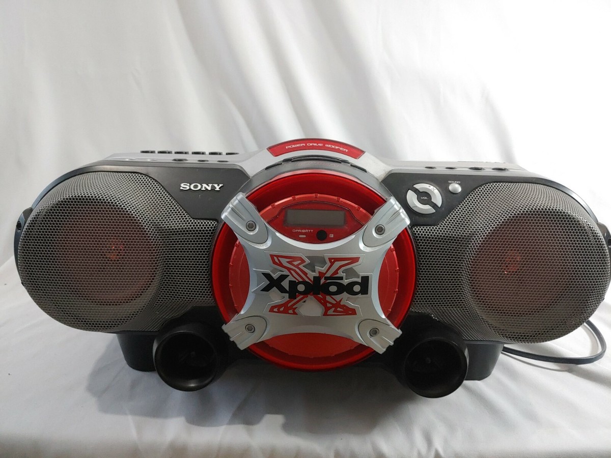 Sony Xplod CFD-G505 CD Cassette Radio Boombox Stereo FM/AM