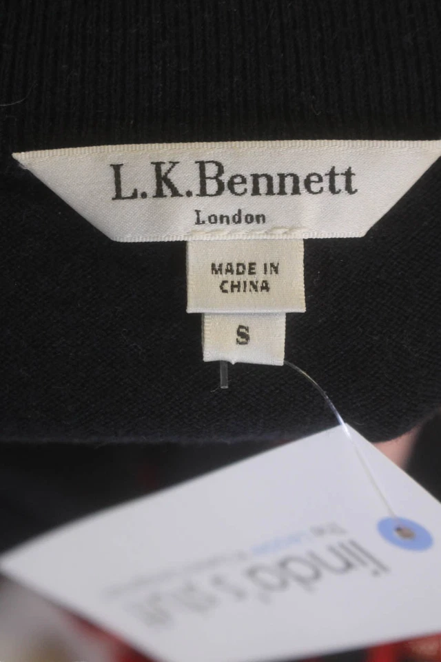 L.K. Suéter Suéter Top Rojo Bennett Mujeres Mezcla Algodón Tejido Rayas Talla S Foto 4 de 4