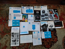 Lot Of Minolta Vivitar Polaroid Camera Lens Manuals Booklets x-700 Vintage