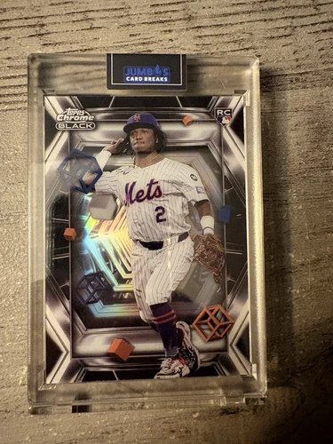 LUISANGEL ACUNA 2025 TOPPS CHROME BLACK ROOKIE DEPTH OF DARKNESS SP CASE HIT