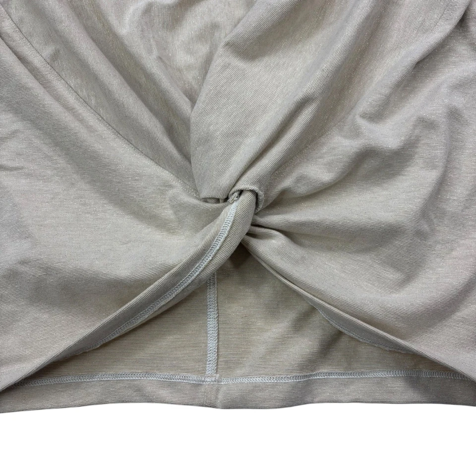 Camiseta Lululemon Crescent Spark Edición Especial Talla 2 Beige Metálico Top Nueva Con Etiquetas Foto 4 de 4