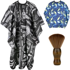 2 Capas Corte Pelo Barberia Profesional Hombres Mujeres Ninos Cepillo Cuello