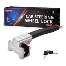 Blueshyhall Car Steering Wheel Lock Anti-Theft Security Device w/ Keys New