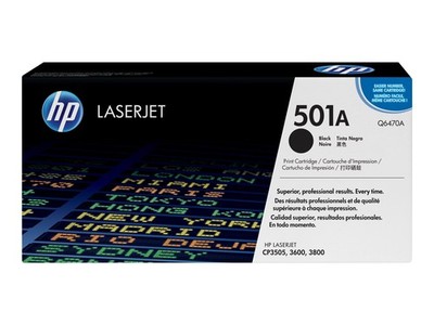 HP 501A - Q6470A - Toner schwarz - für Color LaserJet 3600, 3800, CP3505