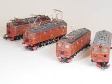 4 vintage Marklin 3030 HO Scale SJ DA Electric Locomotive 884, Swedish RR, READ