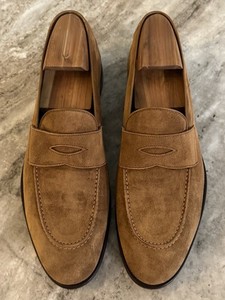 TOM FORD SUEDE PENNY LOAFER SLPIPPER DRESS SHOES 9.5 TAN BEIGE LIGHT BROWN $1300 1_63c7afb7-dfdb-44f9-931e-  main image 3