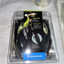 Sennheiser HD 202 Headphones Black Powerful Sound Wired Over the Ear