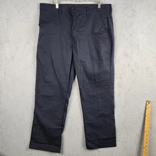 Red Kap Pants Mens 38x30 Navy Blue Industrial Workwear MIMIX Uniform Employee