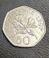 BAILIWICK OF GUERNSEY 50p 1997 - FREESIA FLOWERS 50p COIN
