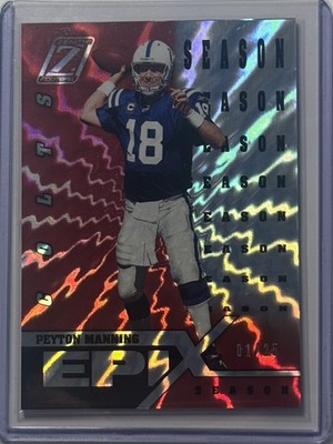 2021 Panini Zenith Epic Season Peyton Manning 1/25 Indianapolis Colts