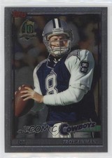 1996 Topps Chrome 40th Anniversary Retro Troy Aikman #36 HOF c9p