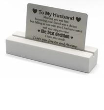 My Husband Wallet Insert Card Anniversary Gifts, Love Note, Deployment Birthday