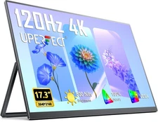 UPERFECT 4K 120Hz Gaming Monitor 17.3" Portable Monitor 3840x2160 for PS5 Xbox