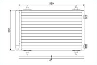 Valeo 814366 Kondensator, Klimaanlage For CitroËN Fiat Lancia Peugeot Toyota