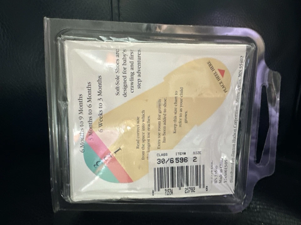 Zapatos de colección 1994 Gold Bug DHC suela suave niño bebé niña talla 2, negros Foto 2 de 3