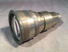 Vintage Unmarked 4" Projection Lens 3 Elements (1 tiny chip) 7/8" Screw Mount