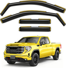 In-Channel Window Rain Guards Fit for Chevy Silverado GMC Sierra 1500 2019-2026