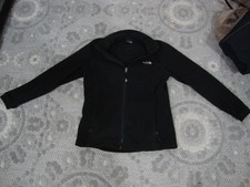 The North Face Black Full Zip Fleece Jacket Girl's Size XL Outdoor Hiking Work