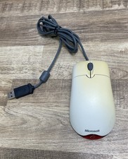 Microsoft Wheel Mouse Optical USB 1.1A X08-70400 Vintage Tested Working PS2