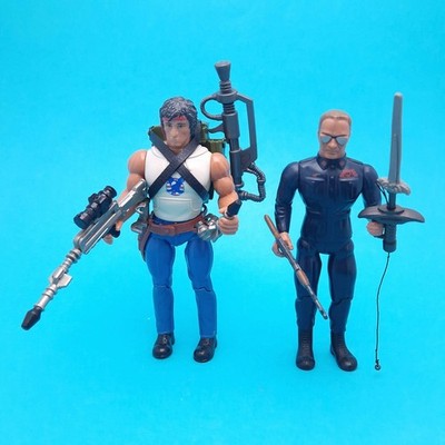 RAMBO: The Force of Freedom 1985 FIRE-POWER & WARHAWK Figur Vintage COLECO 80er