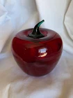 Blenko Glass Apple Paperweight
