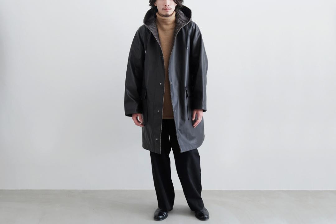 HEUGN Elmer Reversible Hooded Coat Black Size 1 Like w HEUGN Elmer Reversible Hooded Coat Black Size 1 Like w