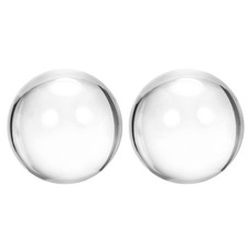 Clear Acrylic Contact Juggling Ball 2-3/10"- 60mm with 120x140mm Ball Bag,2pcs