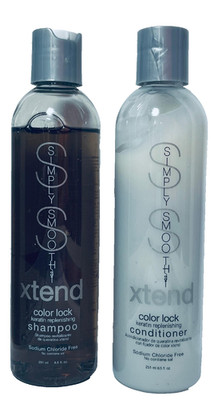 2 pc Combo SIMPLY SMOOTH COLOR LOCK REPLENISHING Shampoo & Conditioner 8.5 oz ea