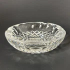 Waterford Cut Crystal Ashtray Round Cigarette Cigar 6 3/4" Vintage