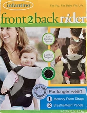 Infantino front 2 back rider baby carrier 8-32 lbs -new