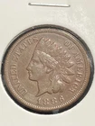 Scarce 1886 TYPE 2 Indian Head Cent in Very Fine