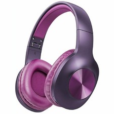 Wireless Headphones Foldable Headset w Mic Hands-free Earphones for Smart Phones