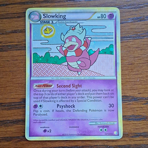 Slowking 12/123 HeartGold & SoulSilver Holo Rare ENG - Swirl