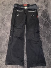 Vintage Tripp NYC Women's Goth Pants Size 5 Belted- Flared- Fits W31 Mid Rise
