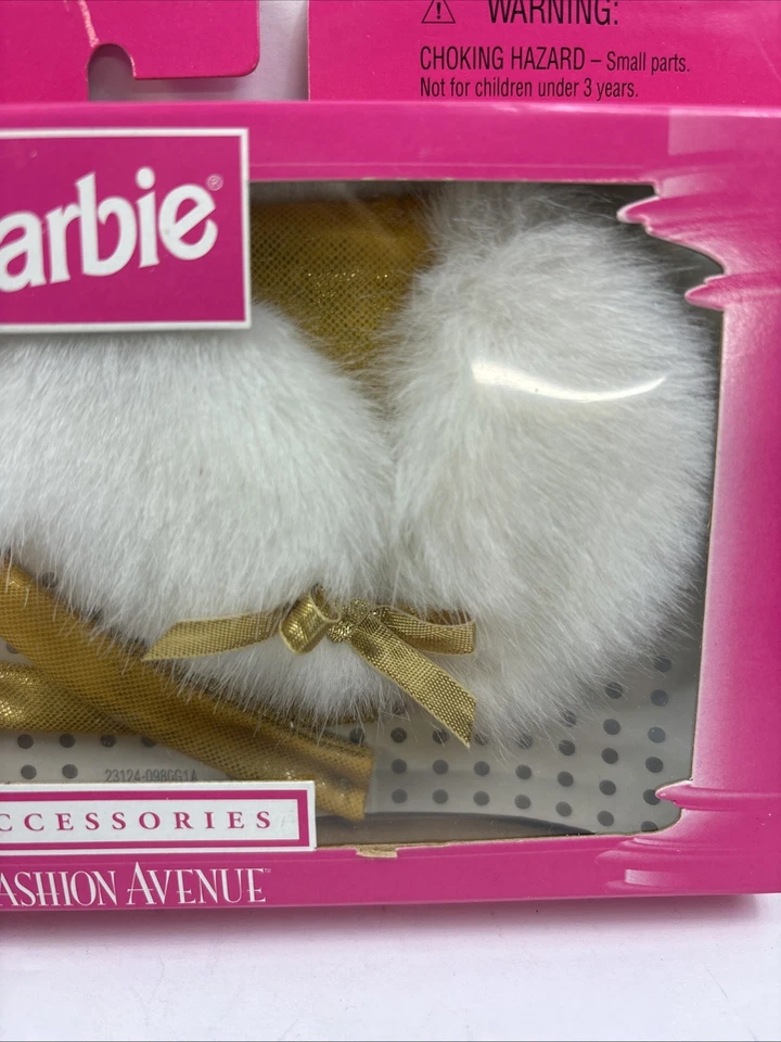 Барби Fashion Avenue аксессуары золотой набор 20963 1998 Mattel новый нераспакованный - Изображение 4 из 4