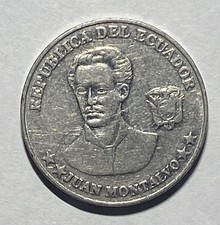 2000 Ecuador Cinco (5) Centavos, Circulated, Uncertified,very Good Condition