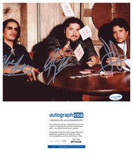 'Los Lonely Boys' Full Band Signed 8x10 Photo JoJo, Ringo & Henry 'Heaven' ACOA