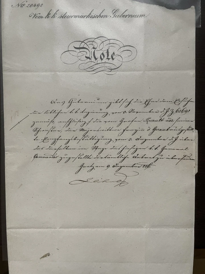 Konvolut Antike Schriftstücke Schweiz KuK  1800 Frankreich Geneve Kk Regierung - Bild 2 von 4