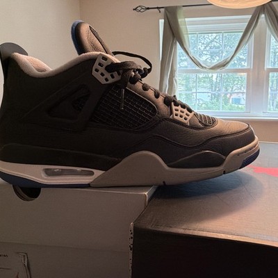 Jordan Air Jordan 4 Mid-Top Lace-Up Men's Athletic Sneaker Black/Gray