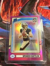 2024 Panini Donruss - Rated Rookie Spencer Rattler #359 Optic Preview Pink Prizm