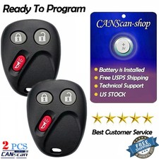 2 For 2003 2004 2005 2006 Cadillac Escalade Esv Ext Keyless Entry Remote Key Fob