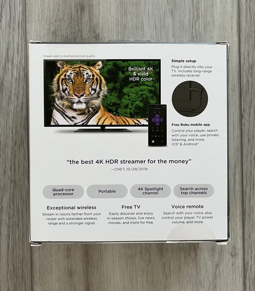 Roku Streaming Stick + Reproductor multimedia de transmisión 4K HDR con control remoto por voz TOTALMENTE NUEVO Foto 2 de 4