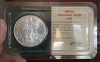 2002 American Eagle Walking Liberty 1 oz Silver Slight Toning uncirculated