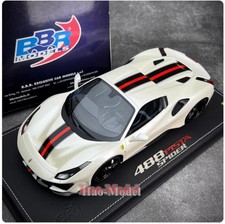 BBR 1:18 Ferrari 488 Pista Spider Resin Diecast Model Car Display Simulation Toy