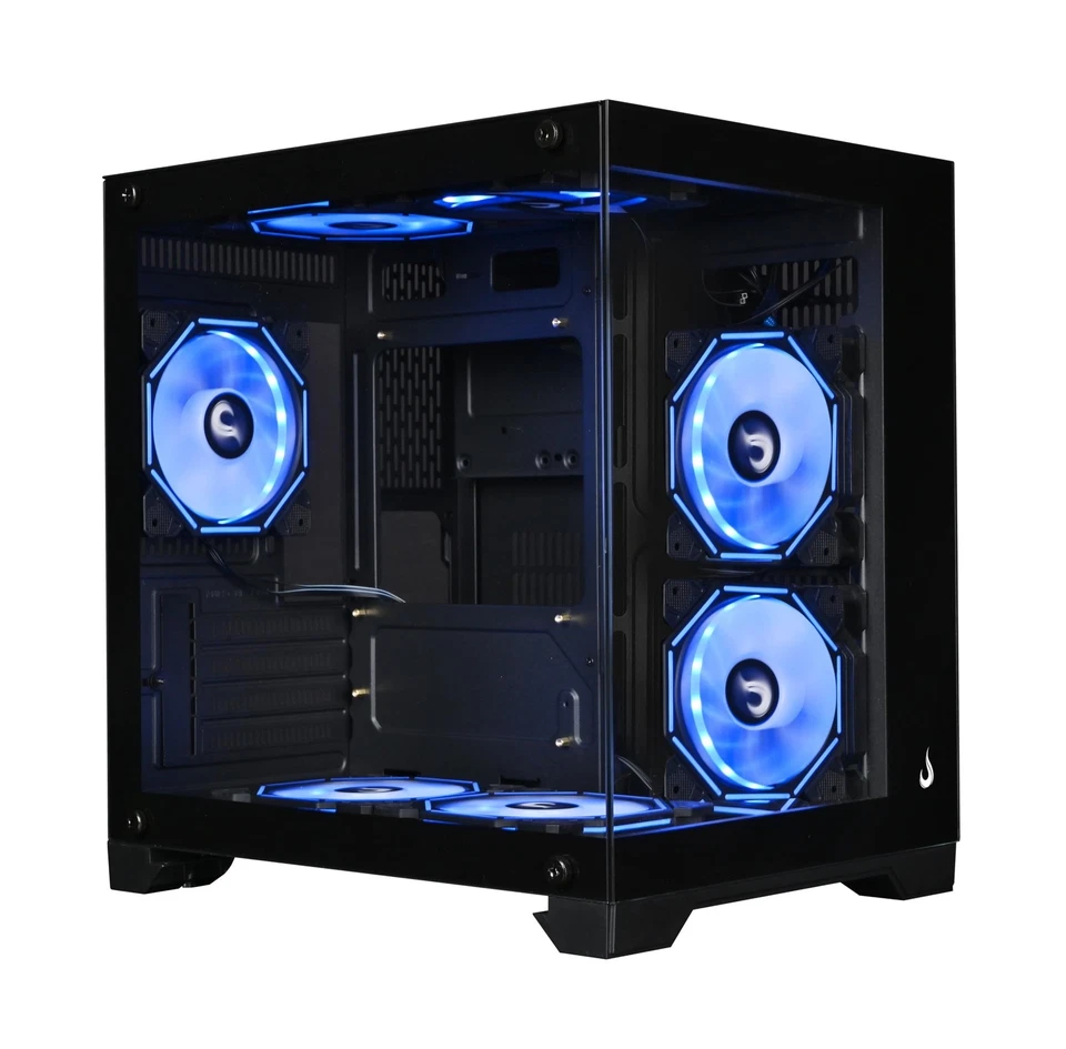 Case Computer Rise Mode USA Galaxy Glass M Mini, Mini Tower Tempered Glass, M...