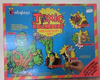 Toxic Crusaders Colorforms Nr. 239 Spielset Vintage Troma Inc