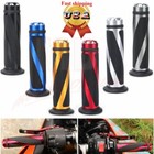 Universal Motorcycle 7/8" 22mm Handlebar Rubber Gel Hand Grip Bar End Sport Bike
