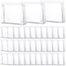 Xuniea 50 Pieces Mini Clear Makeup Bag Small Clear Zipper Pouch Travel Bag fo...