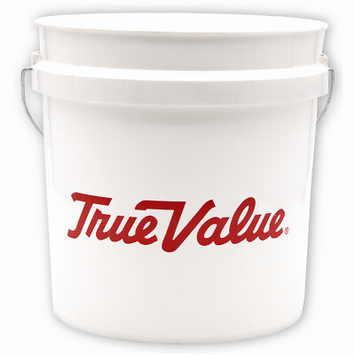 True Value 02GT1TVU200 White Plastic Pail, 2-Gallons - Quantity 10 - Picture 2 of 2