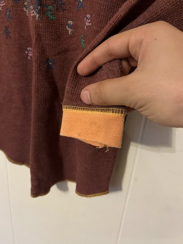 Rowdy Sprout Grateful Dead Kids Thermal Long Sleeve Size 6 Boys Red 2012 - Picture 6 of 9